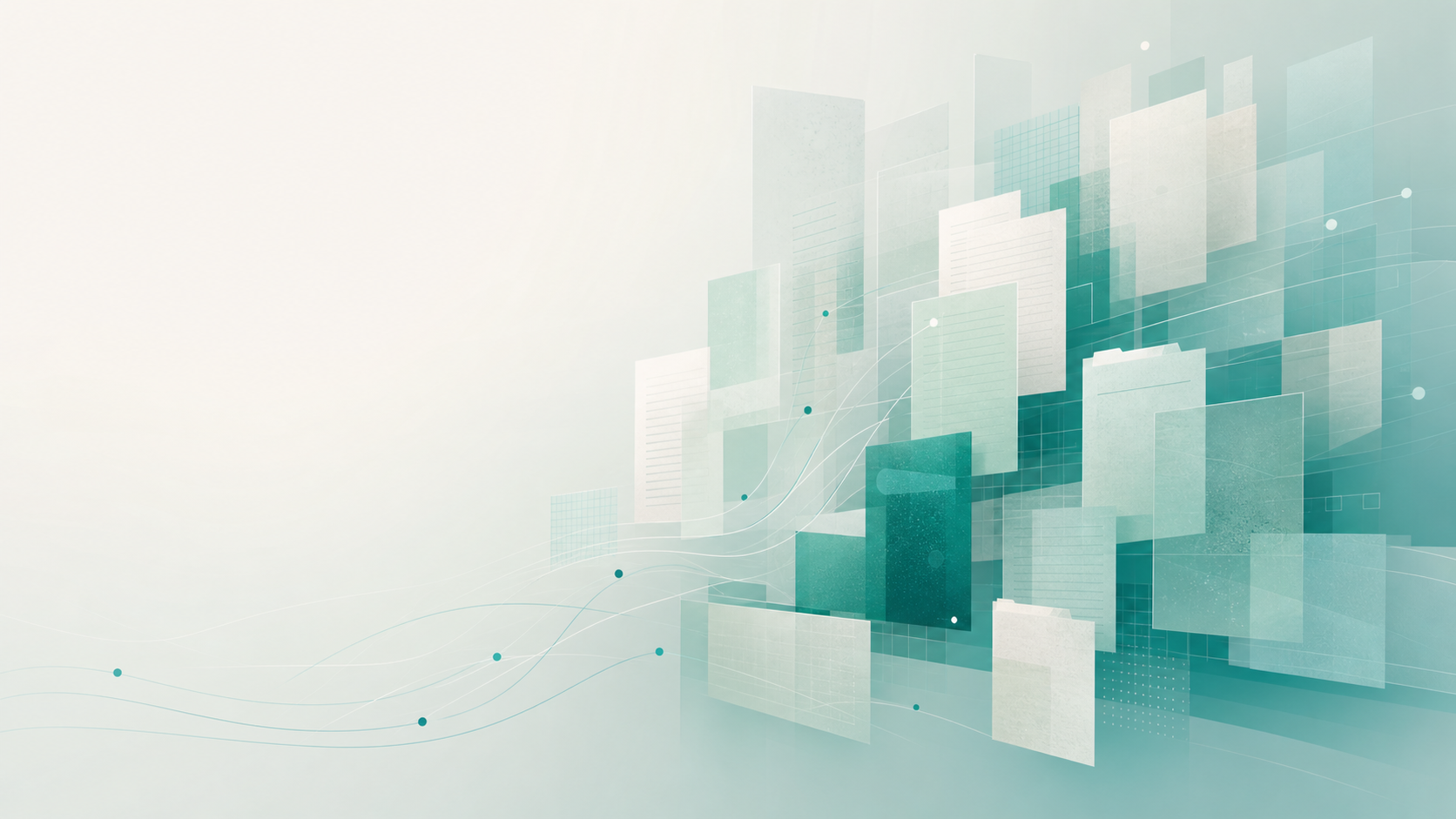 Abstract depiction of document files